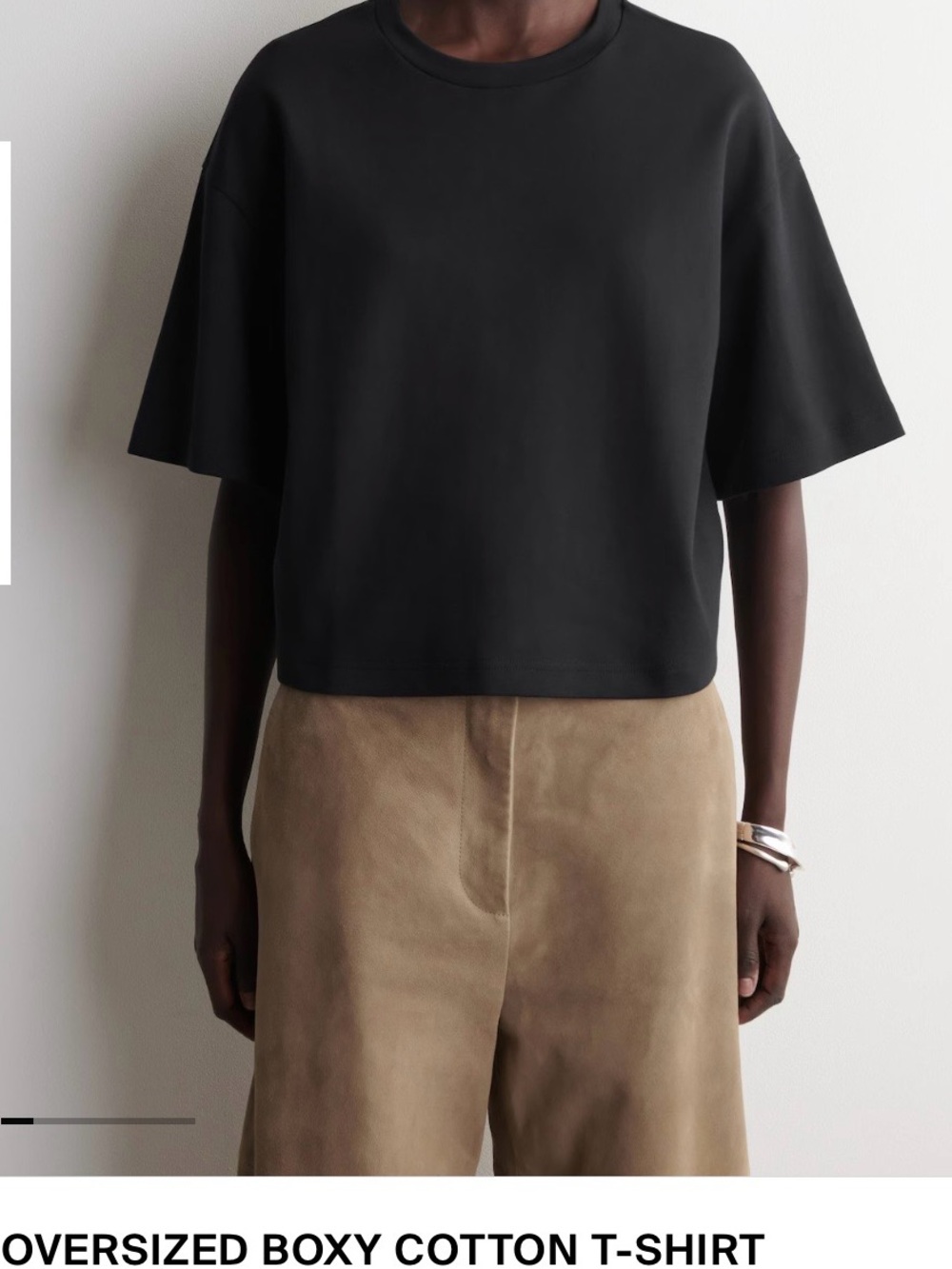 COS Boxy Short-Sleeve Cotton Tee
